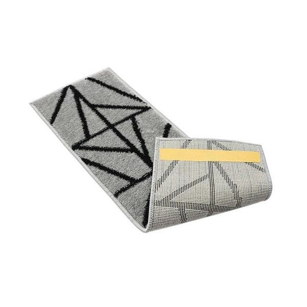 Covorașe pentru scări negre/gri 13 buc. 22x73 cm Striped – Mila Home
