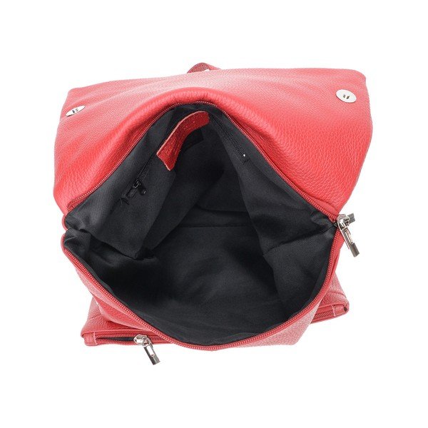 Rucsac din piele Isabella Rhea, roșu-image-4
