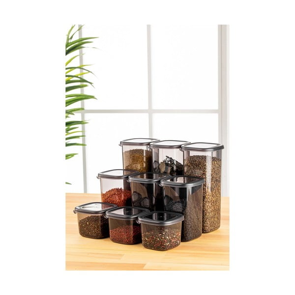 Recipiente 9 buc. pentru alimente Fresco – Hermia-image-1