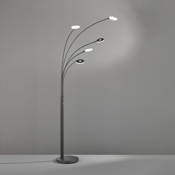 Lampadar negru LED cu intensitate reglabilă (înălțime 225 cm) Dent – Fischer & Honsel-image-1