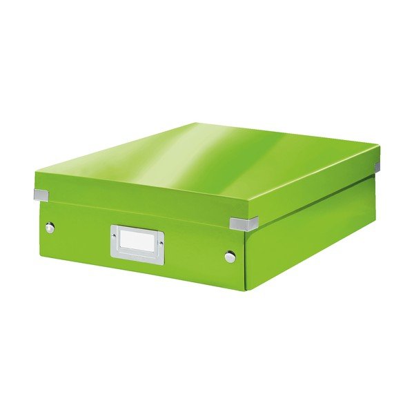 Cutie de depozitare verde din carton cu capac 28x37x10 cm Click&Store – Leitz-image-2