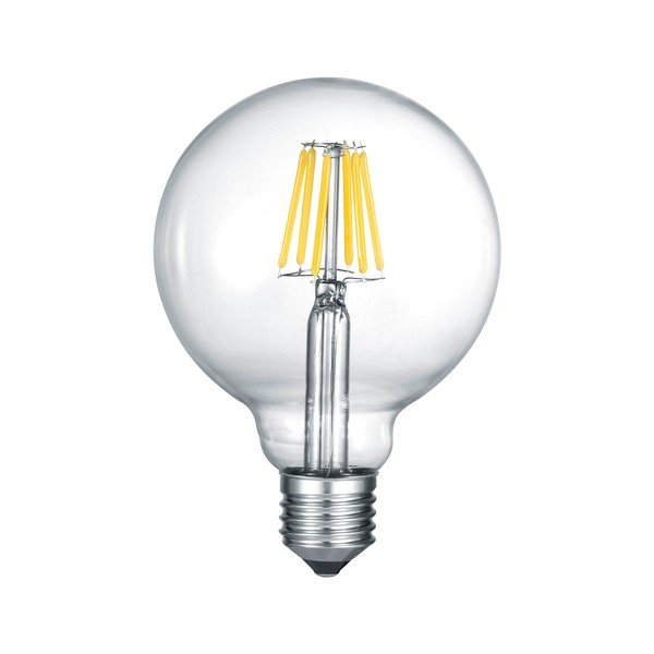 Bec LED/cu filament E27, cu lumină albă caldă 7 W Globe – Trio
