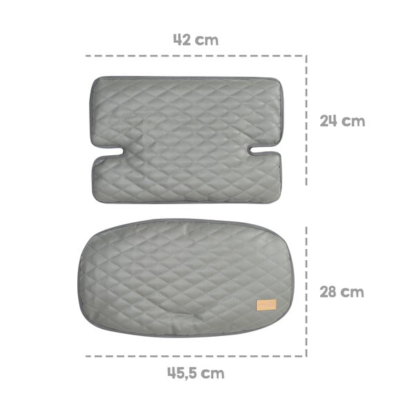 Pernă de scaun pentru copii taupe Luxe – Roba-image-4