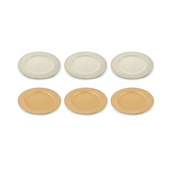 Set 6 farfurii decorative din plastic Villa d'Este XMAS Piatto Martellato, ⌀ 33 cm