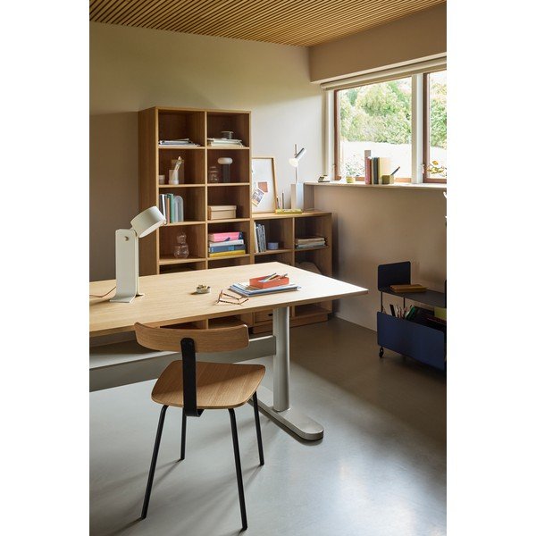 Bibliotecă în culoare naturală cu aspect de lemn de stejar 80x95x30 cm Disco – Hübsch-image-2