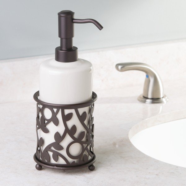 Dozator săpun iDesign Vine, 384 ml, bronz-image-2