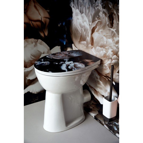 Capac WC Wenko Peony, motive florale-image-1