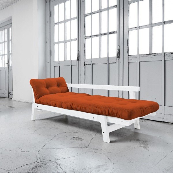 Canapea extensibilă Karup Step White/Orange-image-2