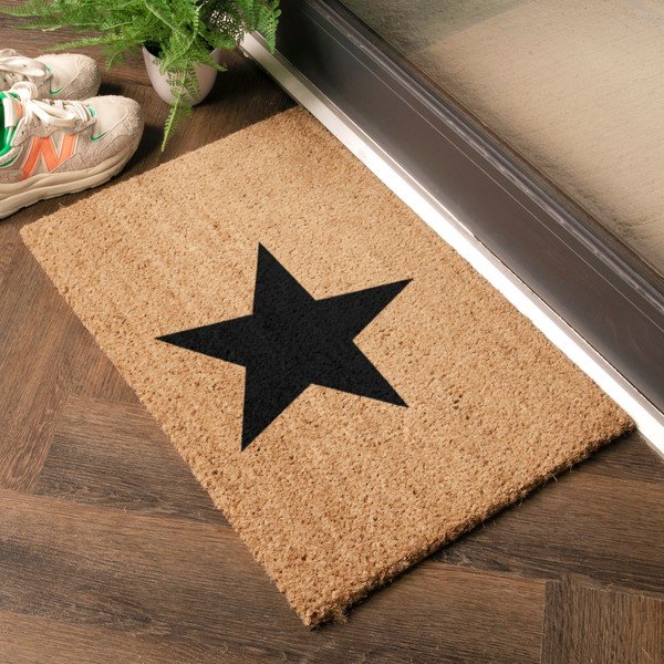 Covoraș de intrare din fibre de nucă de cocos 40x60 cm Star – Artsy Doormats-image-1