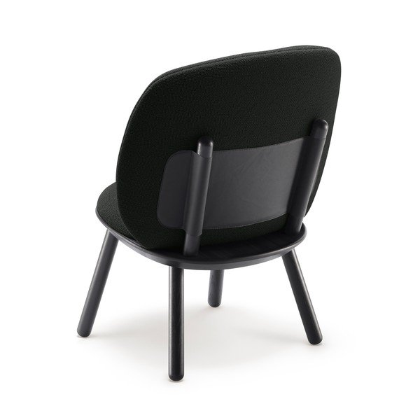 Scaun tapițat din lână EMKO Naïve, negru-image-2