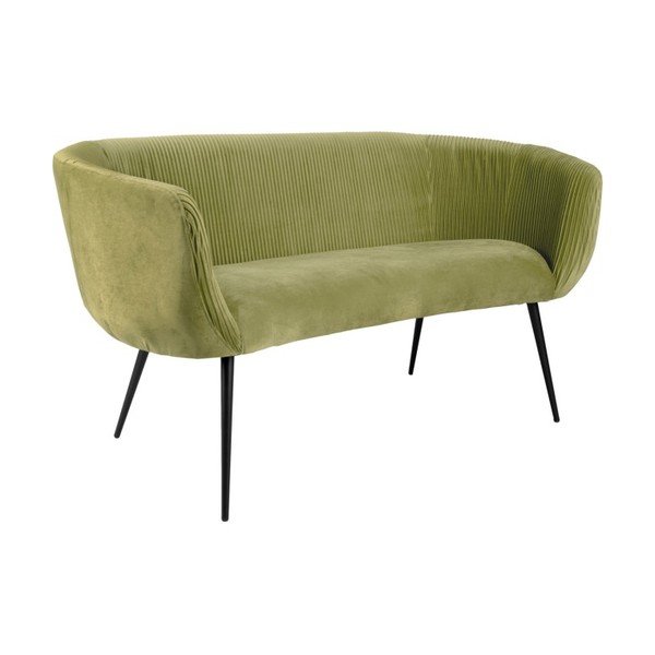 Canapea verde cu tapițerie de catifea Majestic - Leitmotiv-image-2