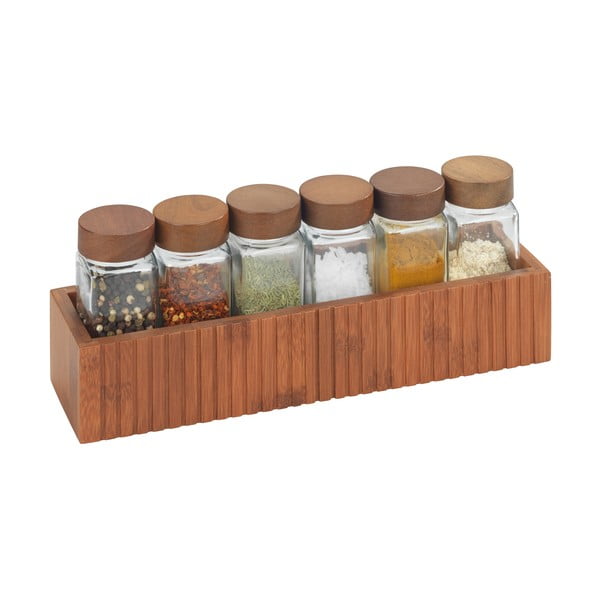 Organizator pentru mirodenii autoadeziv din bambus Mera – Wenko-image-1