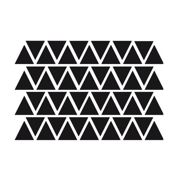 Set autocolante Ambiance Triangles Black, 50 buc.-image-1