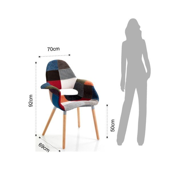 Scaun colorat Tomasucci Kaleido-image-1