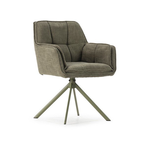 Set de scaune de sufragerie verde 2 buc. tapițat Keiko – Marckeric