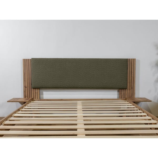 Pat matrimonial verde cu somieră 140x190 cm Lior – Bobochic Paris-image-4