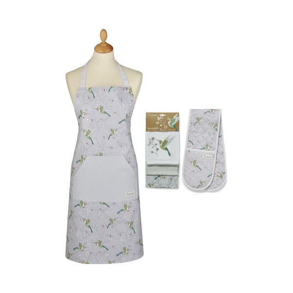 Set cu prosoape, șorț și mănușă de bucătărie 5 buc. Hummingbirds – Cooksmart ®