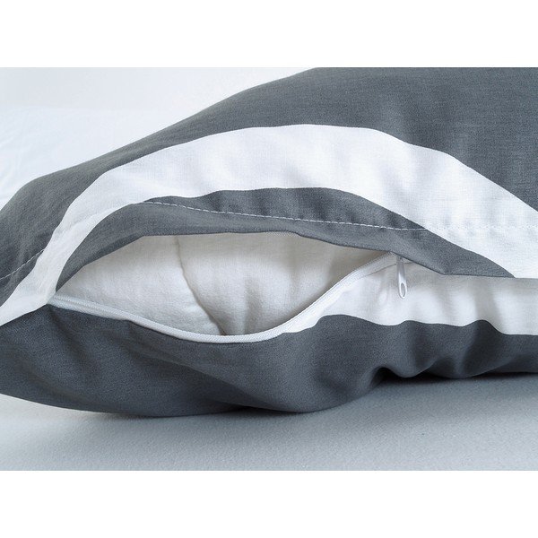 Lenjerie de pat gri din țesătură crep pentru pat de o persoană 140x200 cm Top Class – B.E.S.-image-3