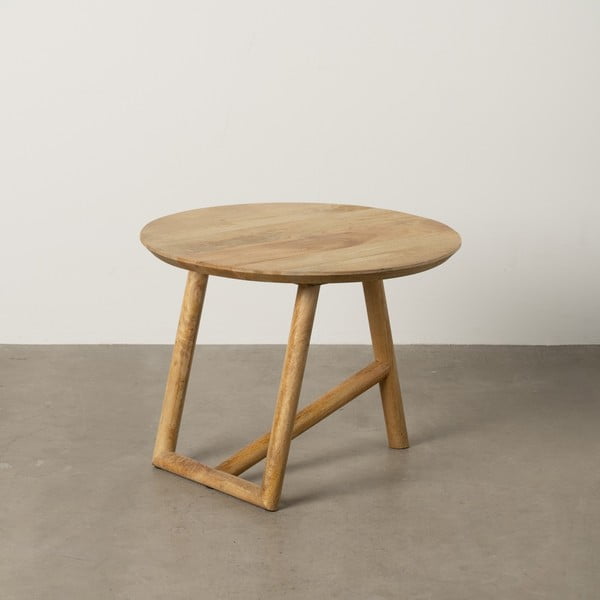 Măsuță de cafea în culoare naturală rotundă din lemn de mango ø 60 cm Mao – Ixia-image-1