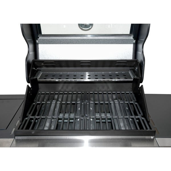 Grătar mobil cu gaz Cattara Window 3+1-image-1