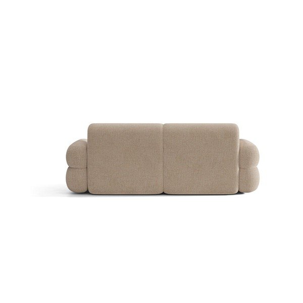 Canapea bej cu tapițerie din chenille 220 cm Neo – Micadoni -image-2