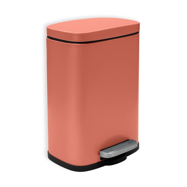 Coș de gunoi teracotă cu pedală din oțel 5 l   Akira – Spirella