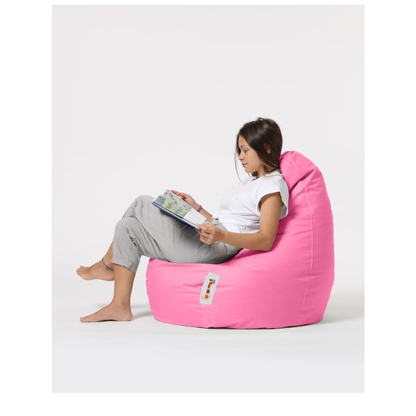 Fotoliu bean bag roz Drop – Floriane Garden-image-2