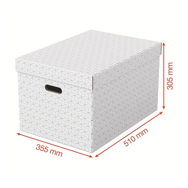 Set 3 cutii depozitare Esselte Home, 35,5 x 51 cm, alb-image-2