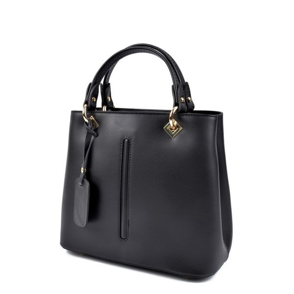 Geantă din piele Roberta M Salma Nero, negru-image-1