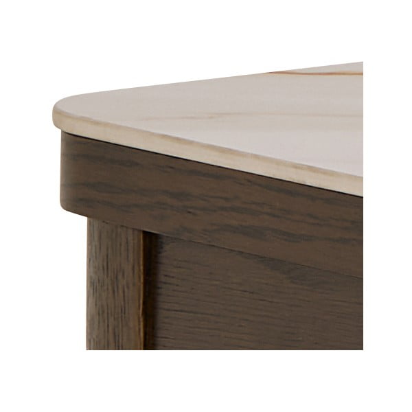 Masă consolă bej-maro închis cu blat ceramic 40x100 cm Southampton – Actona-image-4