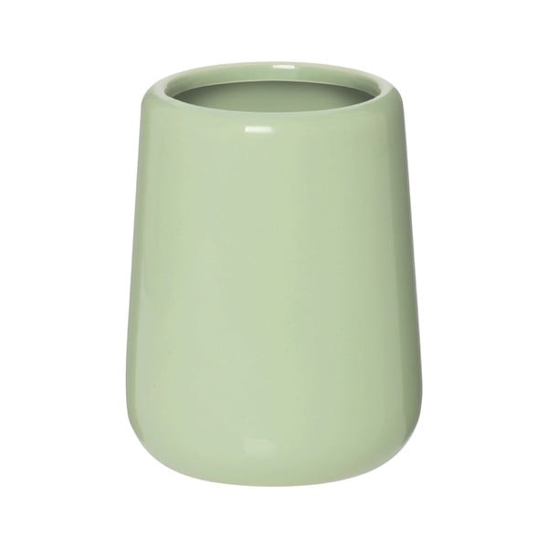 Pahar din ceramică pentru periuțe de dinți Premier Housewares Moon, 320 ml, verde