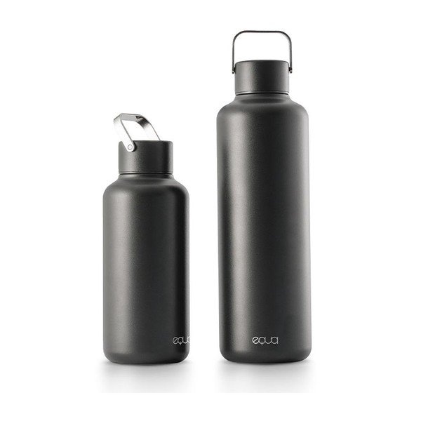 Sticlă din inox Equa Timeless, 1 l, gri închis-image-3
