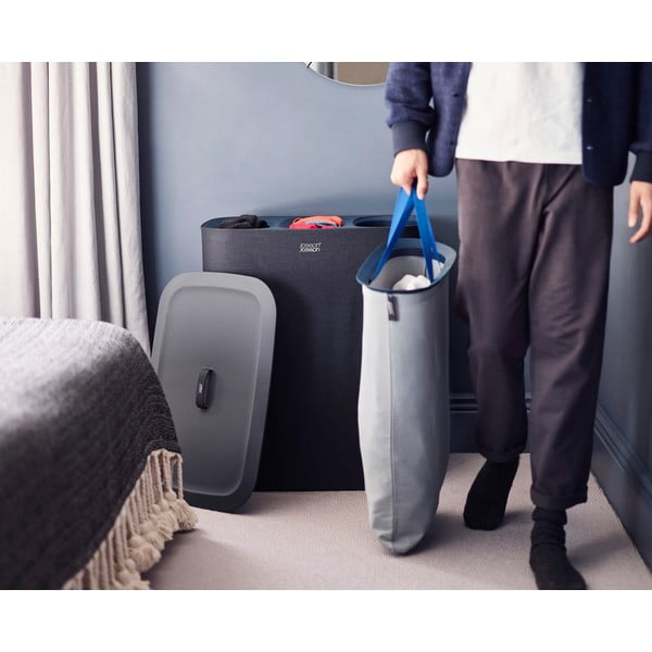 Coș de rufe gri antracit din material textil Tota Trio – Joseph Joseph-image-1