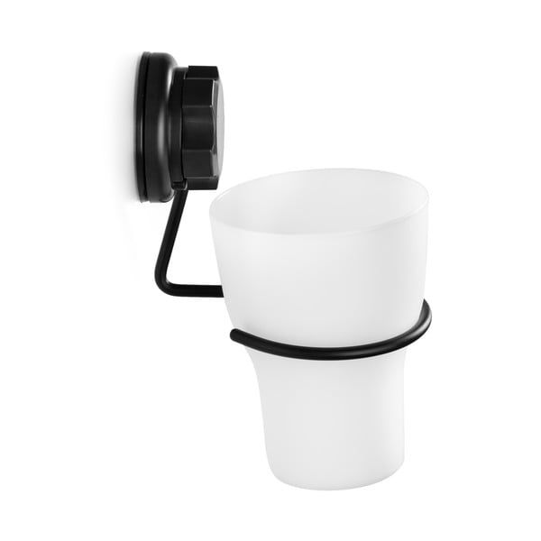 Suport pentru periuța de dinți negru autoadeziv din metal Bestlock Black – Compactor-image-1