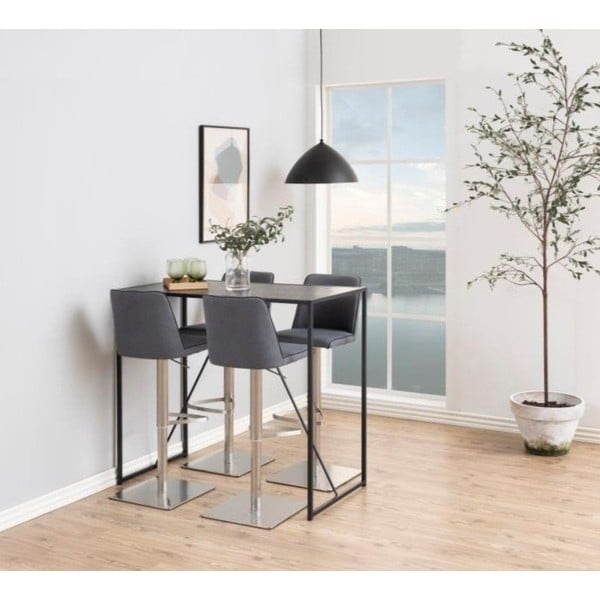 Masă bar Actona Seaford, negru-image-1