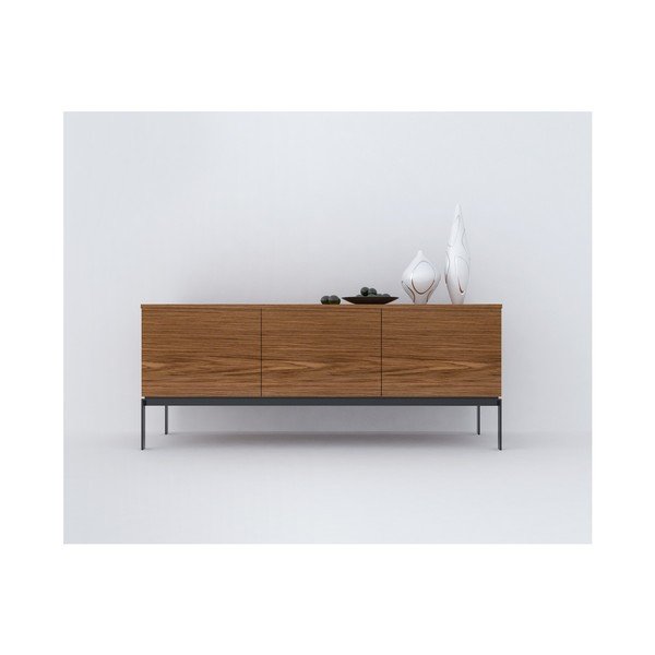 Comodă TemaHome Glaedys, cu aspect de lemn de nuc-image-3