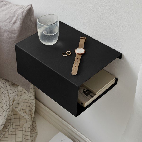 Raft negru etajat din oțel 35 cm – ReCollector-image-1