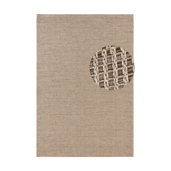 Covor potrivit pentru exterior Elle Decoration Brave Dreux, 120 x 170 cm, maro