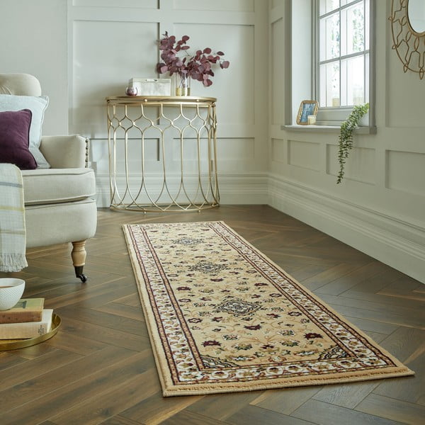 Covor tip traversă bej 60x230 cm Sherborne – Flair Rugs-image-1
