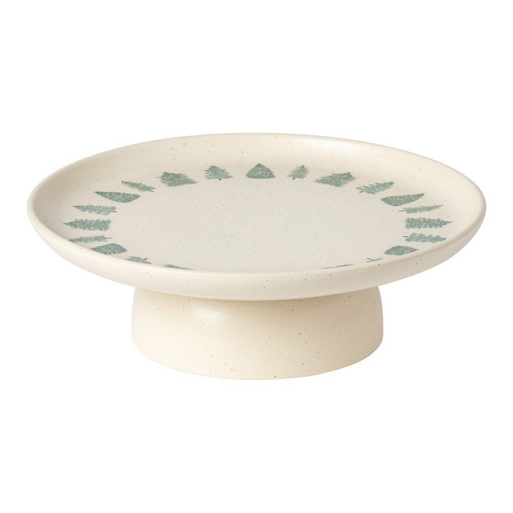 Platou pentru prăjituri din gresie ceramică cu model de Crăciun Pacifica Christmas Tree – Casafina