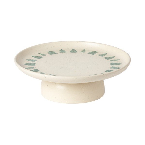 Platou pentru prăjituri din gresie ceramică  cu model de Crăciun Pacifica Christmas Tree – Casafina