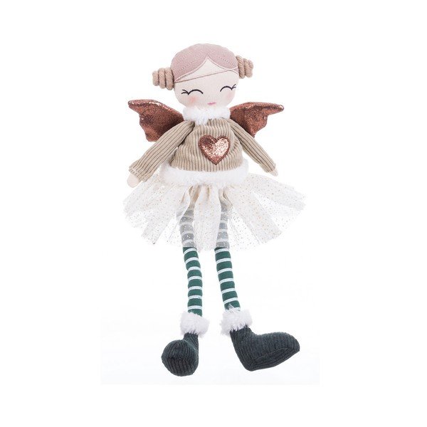 Figurină de Crăciun din material textil (înălțime 42 cm) Angel Girl – Casa Selección