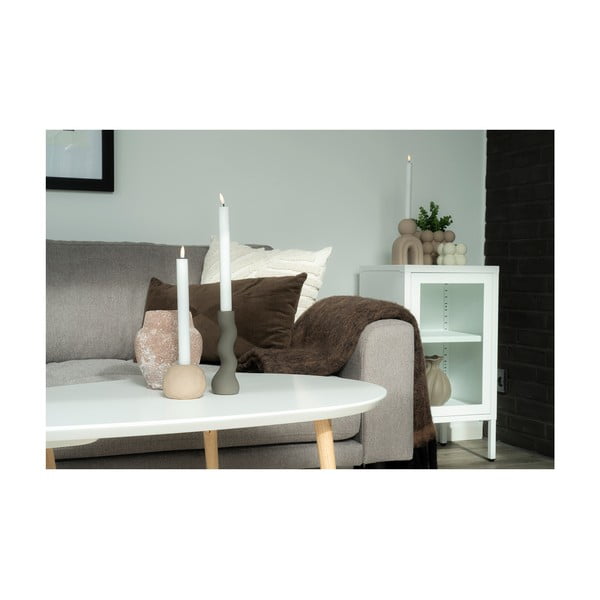 Vitrină albă din metal 38x70 cm Dalby – House Nordic-image-4