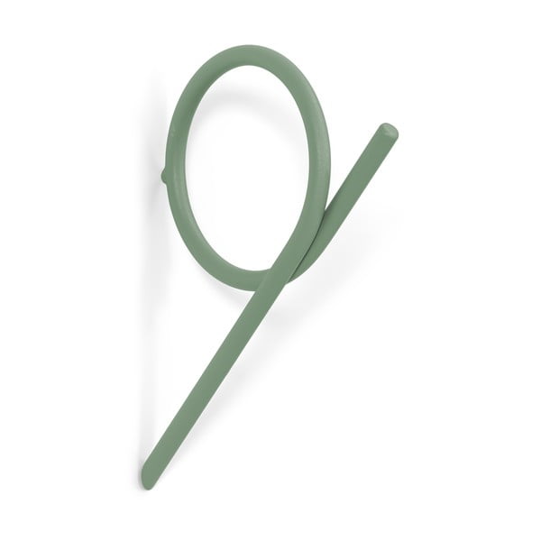 Cârlig verde prăfuit de montat pe perete din metal Tuba L – Spinder Design