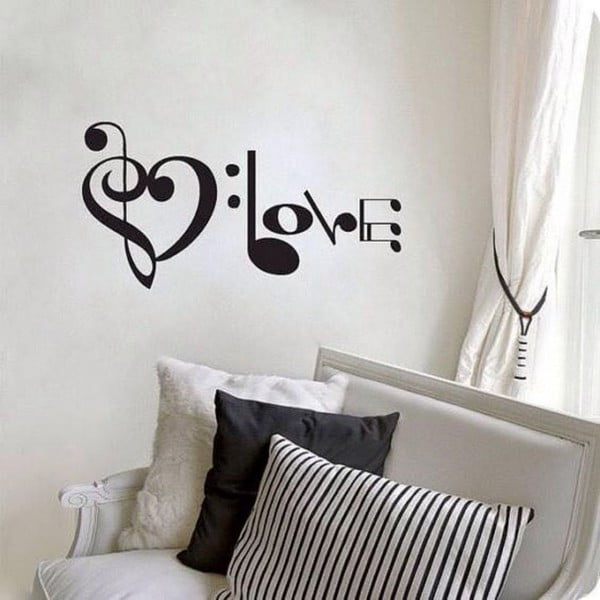 Autocolant decorativ pentru perete Music Love