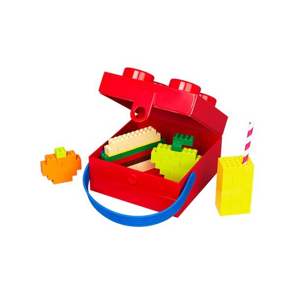 Cutie depozitare LEGO® cu mâner, roșu-image-1