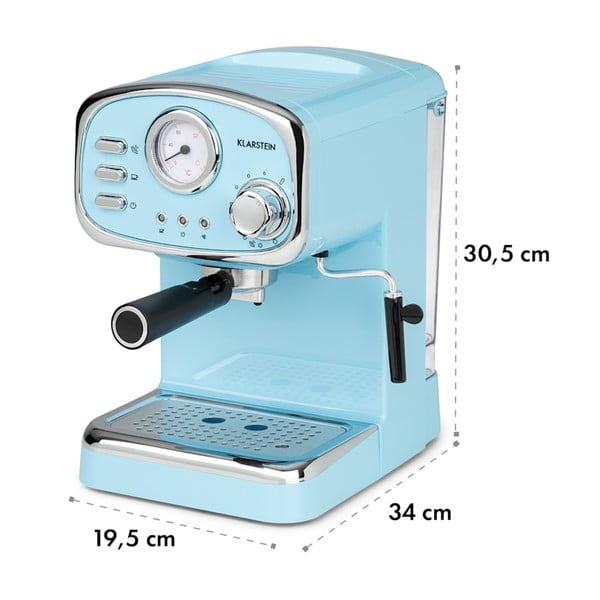 Espresor de cafea Klarstein Espressionata Gusto, albastru-image-2