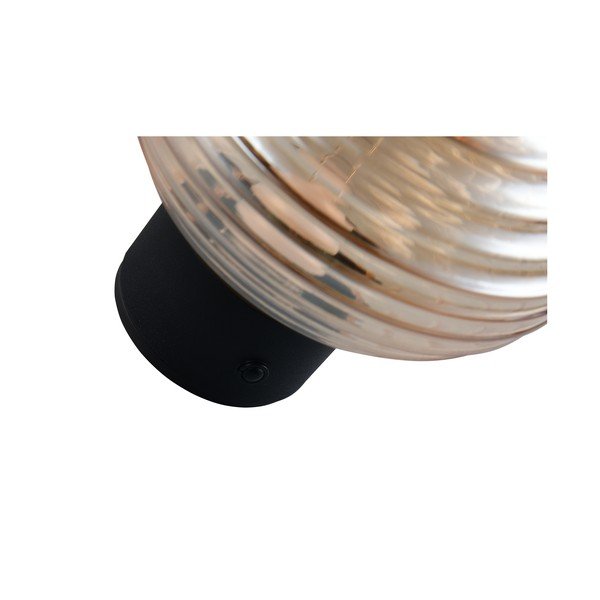 Aplică de perete chihlimbar LED din sticlă cu USB ø 15,5 cm Earl – Reality-image-4