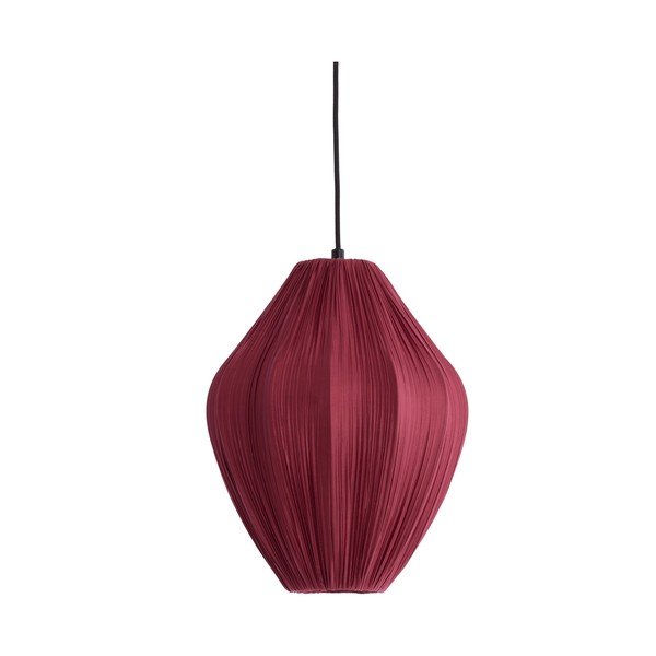 Lustră burgundy cu abajur textil ø 12 cm Verita – Light & Living