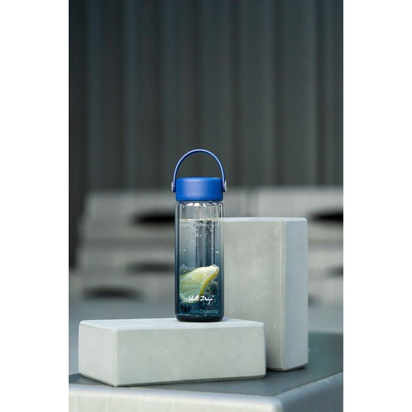 Sticlă albastră din sticlă 350 ml Fuori – Vialli Design-image-4